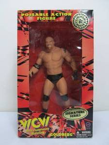 lot 226 image: Large 13 1990s GOLDBERG Wrestling Action Figure.