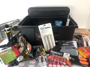 lot 267 image: Brand New PLANO Sportsmans Trunk FULL of SurvivalCamping Supplies