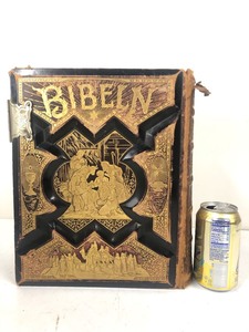 lot 269 image: Pair of Large Ornate Antique Bibles