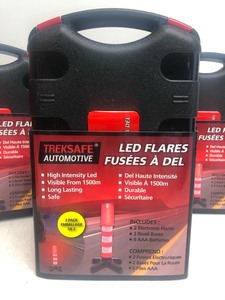 lot 275 image: 4 Sets of Brand New LED Emergency Road Flares