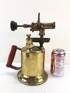 lot 294 image: Old Vintage Industrial Brass Blow Torch