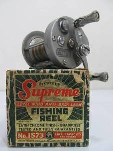 lot 345 image: 3 Vintage Fishing Reels wOriginal Boxes