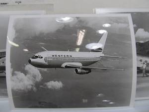 lot 347 image: Lot of Large Original Vintage WESTERN AIRLINES Photos