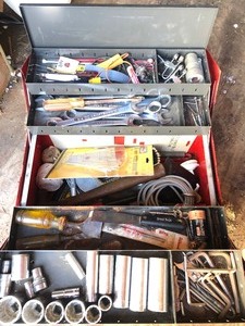 lot 38 image: Craftsman Toolbox FULL of Tools