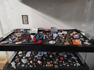 Collection of Pins, Tie Tacks, and Other Jewelry