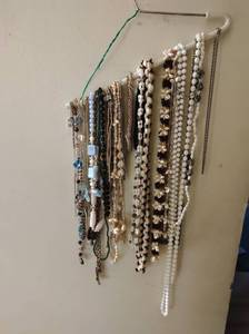 Hanger filled with Necklaces