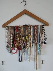 Hanger Filled with Necklaces