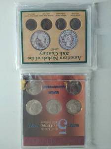 Collection Of 5 Kennedy Half Dollars And Mid 20th Century Nickels