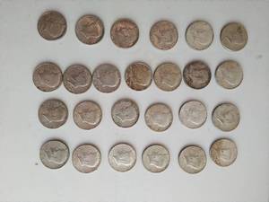 Collection Of Kennedy Half Dollar Coins From 1965-1969