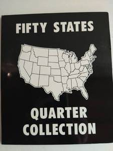 Fifty States Quarter Collection Book With Quarters