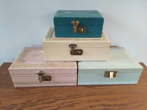 Four Vintage Jewelry Boxes