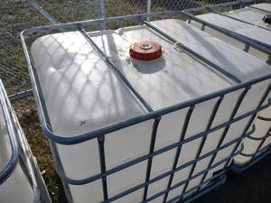 Poly Tank with Cage, Not to Be Used...