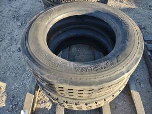 (2) Retread 25570R22.5 Tires...