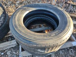 (2) Retread 25570R22.5 Tires...
