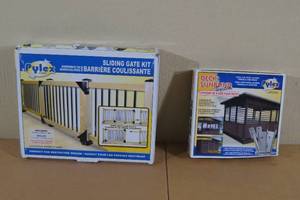 lot 27 image: Pylex Sliding Gate Kit and Deck Sunblind System