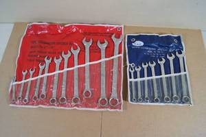lot 37 image: 2 SAE Combination Wrench Sets