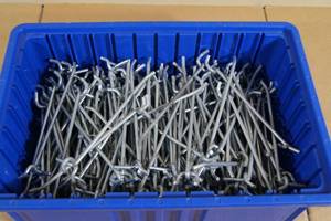 lot 45 image: Bin of Pegboard Hooks