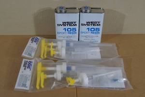 lot 51 image: West System 105 Epoxy Resin Part One with Pump Kits