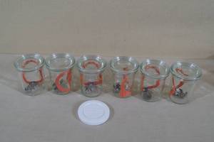 lot 139 image: Weck Lidded Glass Jars - 3-14
