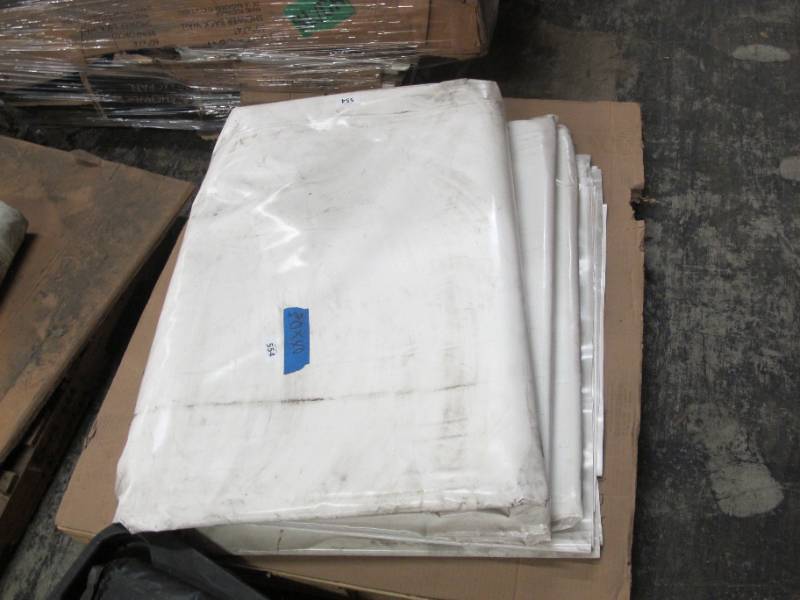 lot 554 image: NEW 30 ft x 40 ft. 20 oz. Vinyl Tarp WhiteWhite - New - 175 lbs 1200 Sq Ft