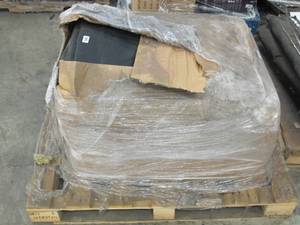 lot 548 image: NEW 50 ft x 80 ft. 20 oz. Vinyl Tarp BlackBlack - New - 580 lbs 4000 Sq Ft