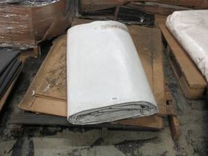 lot 552 image: NEWDIRTYSOME HOLES 40 x 60 ft. 9 oz. Lightweight Vinyl Tarp BlackWhite New - 125 lbs - 2400 sq ft