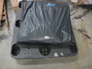 lot 553 image: NEWDIRTY 40 x 70 ft. 9 oz. Lightweight Vinyl Tarp BlackWhite New - 146 lbs - 2800 sq ft
