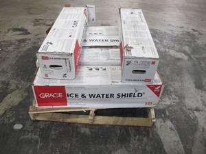 lot 516 image: 5 Boxes of Grace Ice and Water Shield 36 in. x 75 ft., 225 sq. ft. Roll Self-Adhered Roof Underlayment with Release Paper
