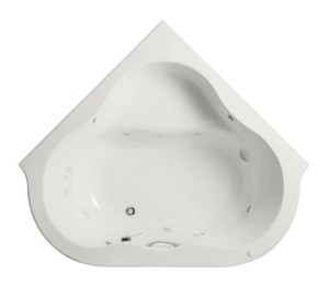 lot 534 image: American Standard EverClean 77 in. Acrylic Corner Drop-in Whirlpool Bathtub in White