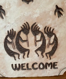 Stone Welcome Sign