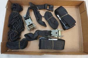 lot 83 image: tie down ratchet straps