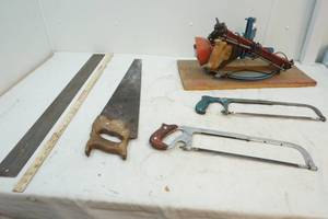 lot 107 image: tools,light,leather tool holders