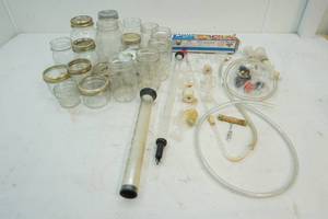 lot 110 image: jars,wine supplies