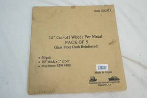 lot 287 image: 14 cut off wheel