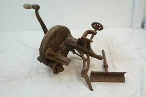 lot 302 image: antique lathe