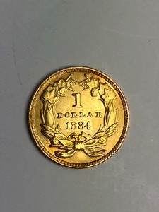 1884 U.S. $1 Liberty Head Gold Coin