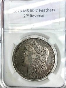 1878 S Morgan Silver Dollar - 7 Tail Feathers 2nd Reverse