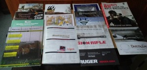 lot 32 image: Shooters Bible. Ballistics, Ruger, Trapping Book, Booklets, And Catalogs.