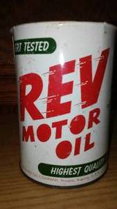 lot 55 image: REV Motor Oil Can.
