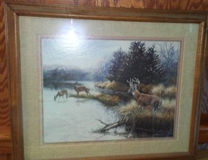 lot 113 image: Julie Crocker Print- Deer