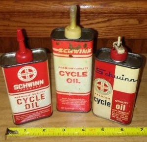 lot 117 image: Schwinn Cycle Oil Cans. (3)