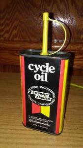 lot 121 image: Cycle Oil, Sturmey Archer, Made in England, 250ml Can-Empty.