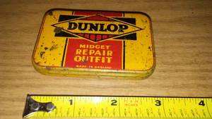 lot 128 image: Dunlop Tire Repair Kit. Made In England, Midget Repair Outfit.