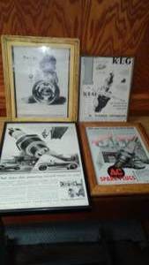 lot 163 image: Framed Automotive Advertising