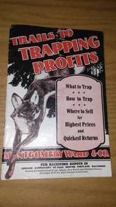 lot 169 image: Trails To Trapping Profits 1931 Montgomery Wards.