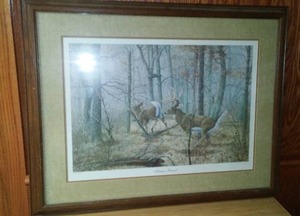 lot 190 image: Autumn Pursuit No. 114500. James E. Kennedy. Framed, Matted
