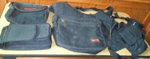 lot 227 image: Black Canvas Accessory Bags (4)