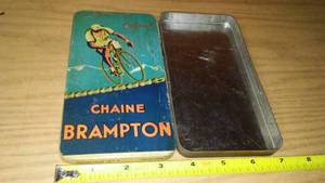 lot 243 image: Metal box. Vintage Chaine Brampton, France cycling.