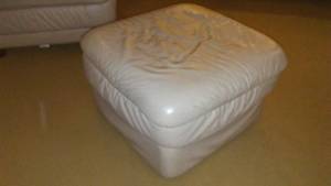 lot 73D image: Leather Chair & Ottoman