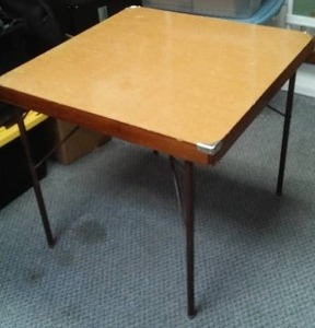 lot 730 image: Oak Card Table- Vintage